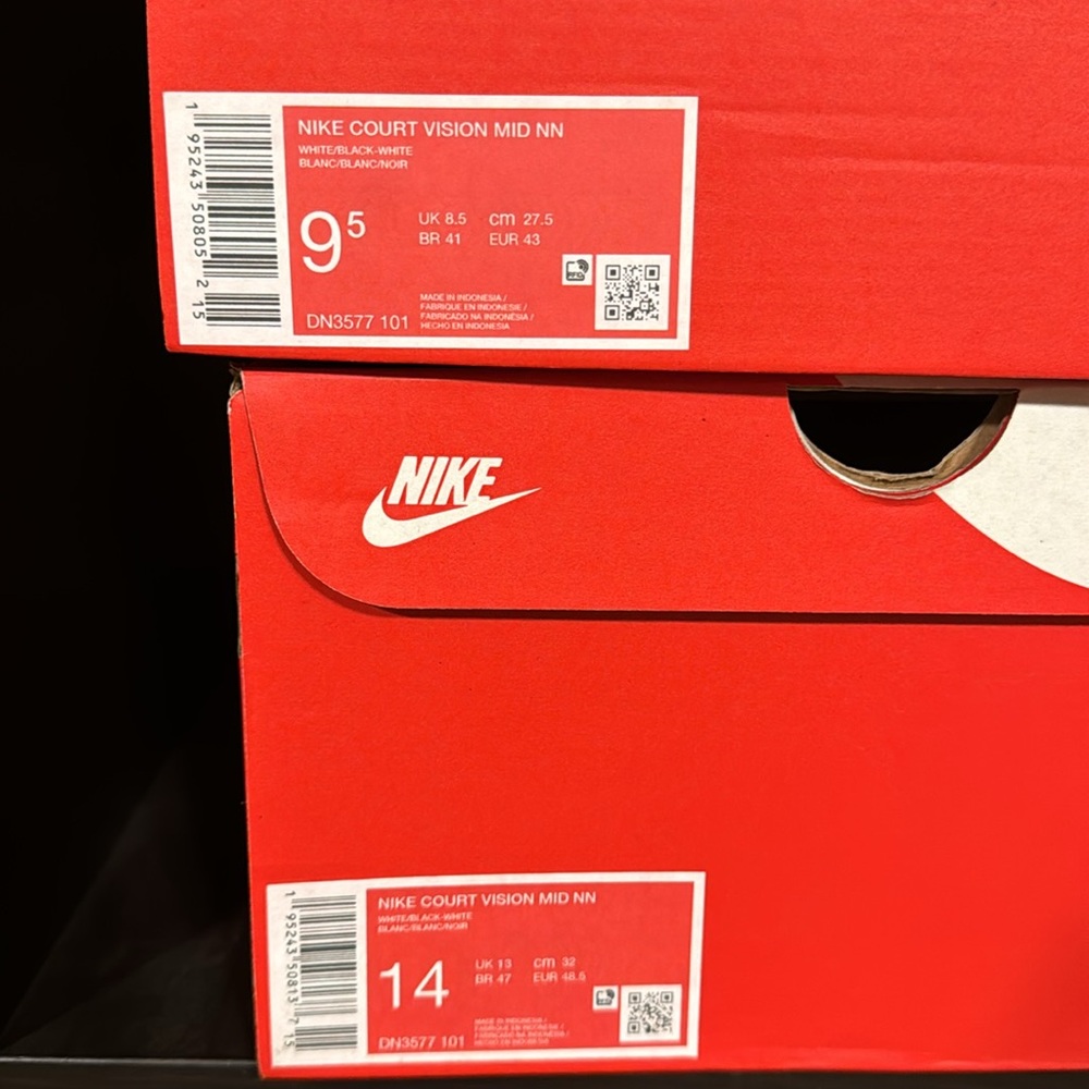 Nike Court Vision Mid Next Nature White Black Sneakers DN3577-101 Men's shoes - Picture 6 of 6